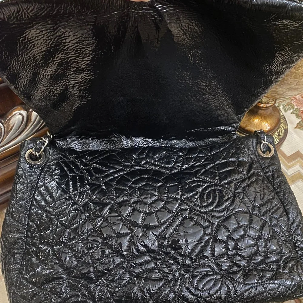 Chanel Black Quilted Leather Chain Bag - Picture 10 of 15